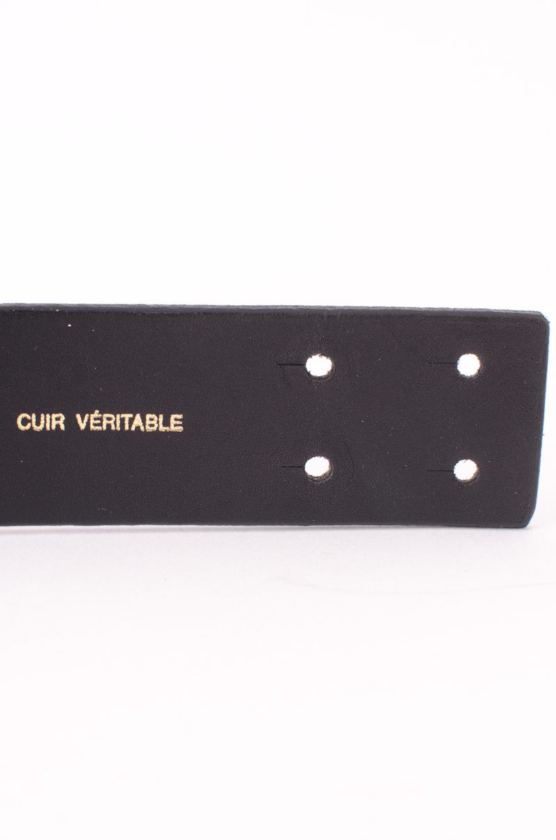 STUDDED LEATHER BELT
