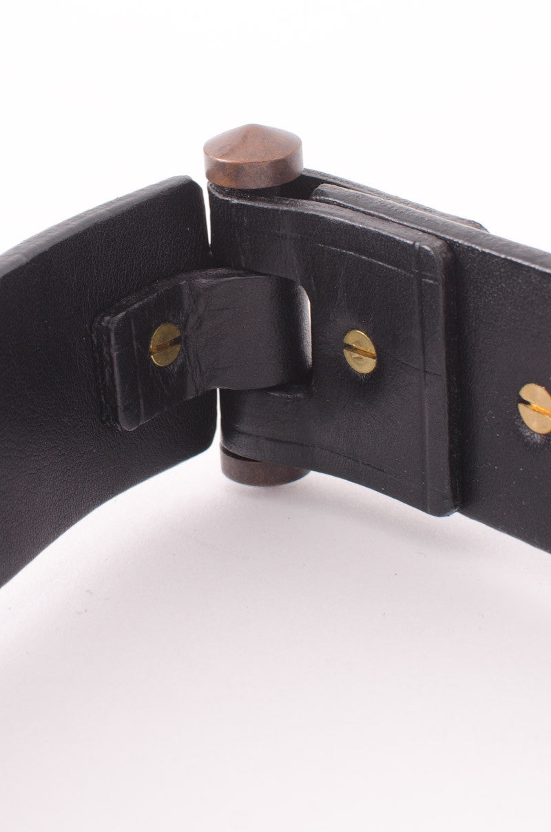 STUDDED LEATHER BELT