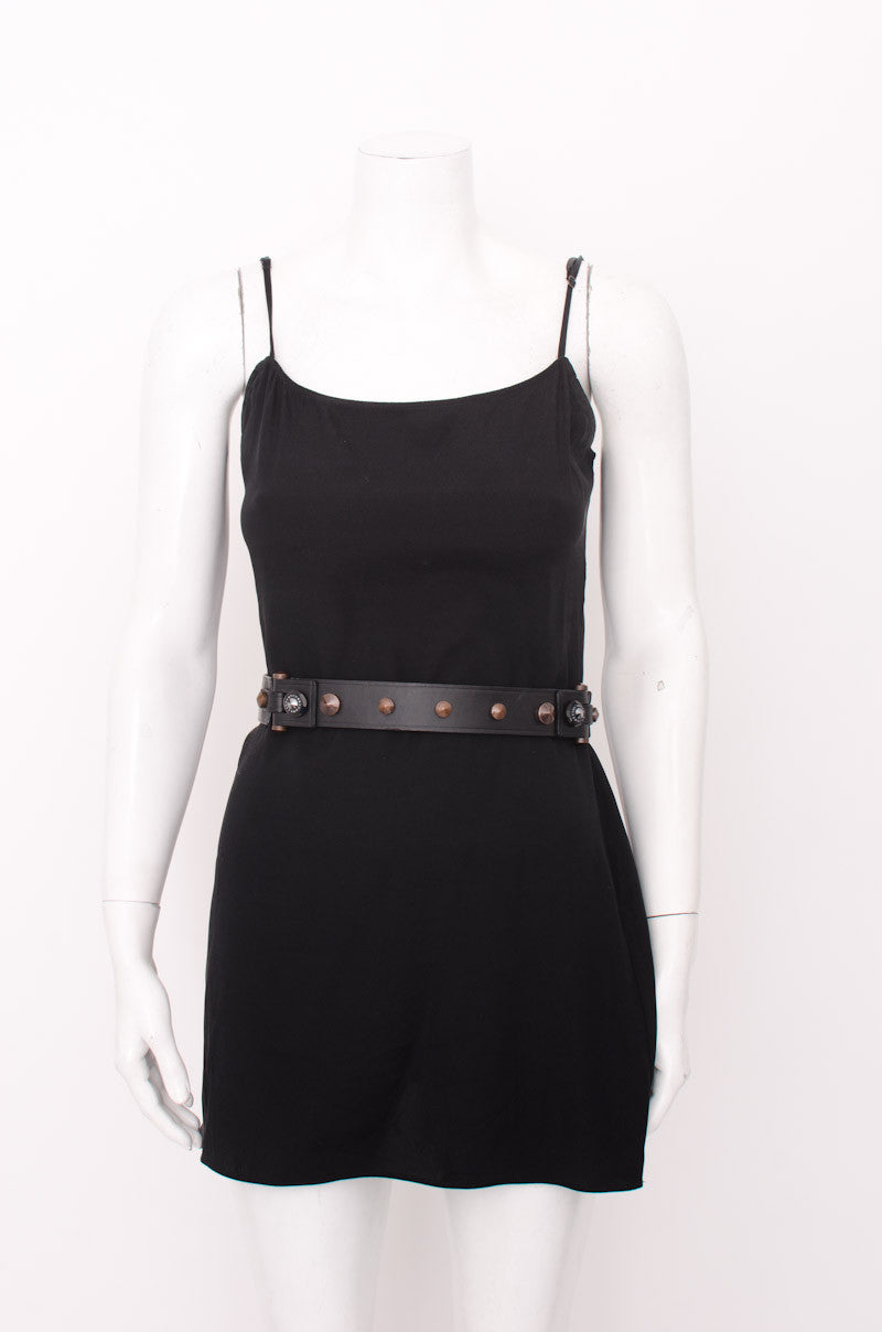 STUDDED LEATHER BELT