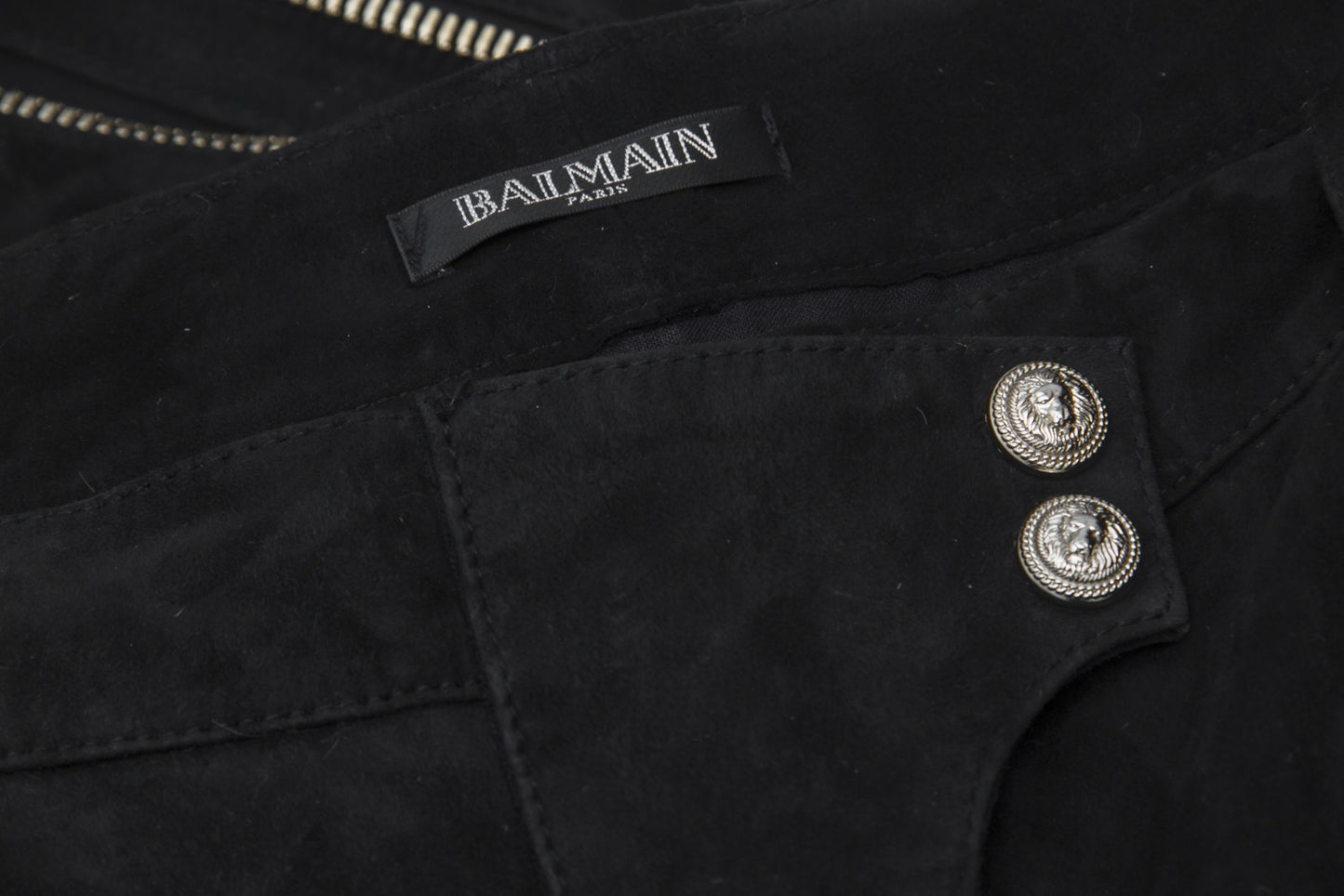 SUEDE MOTO PANTS