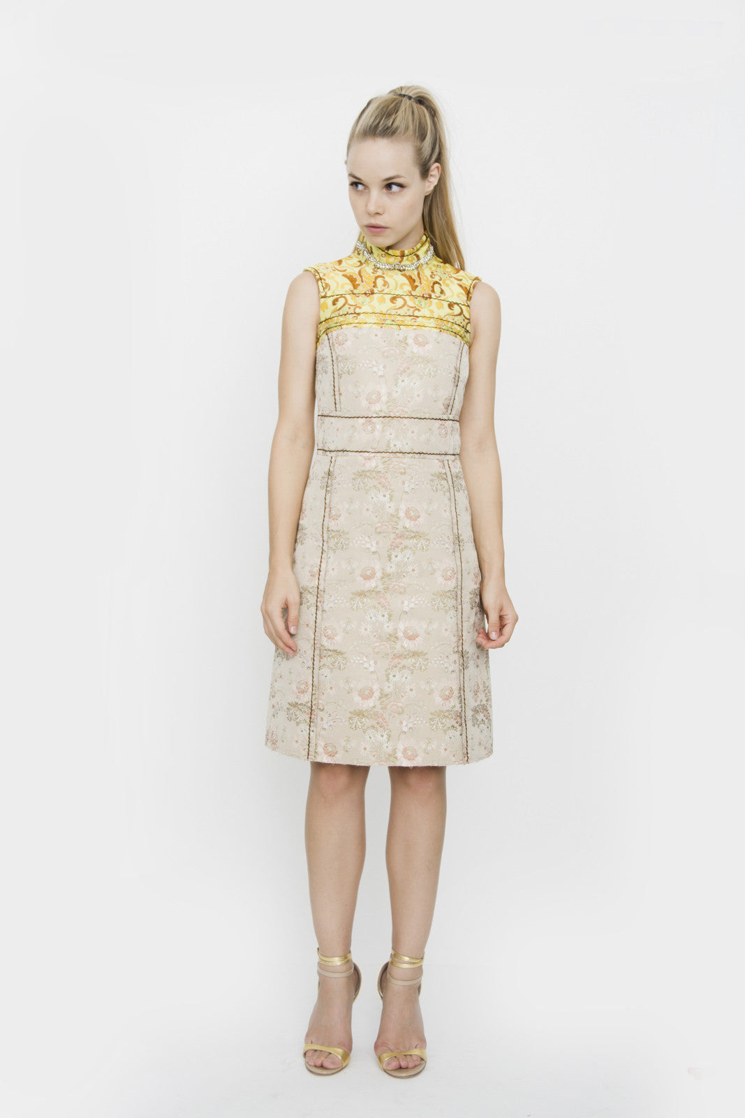 BROCADE COCKTAIL DRESS