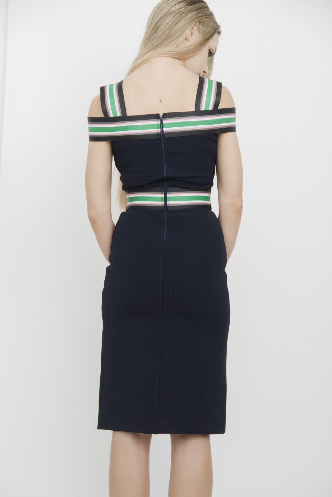 STRIPE BANDAGE DRESS