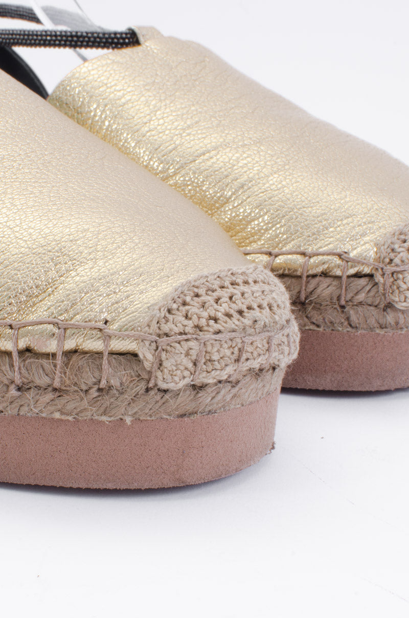 GOLD ESPADRILLES