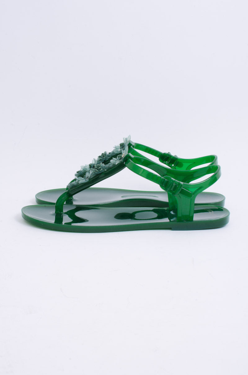 JELLY FLORAL SANDALS