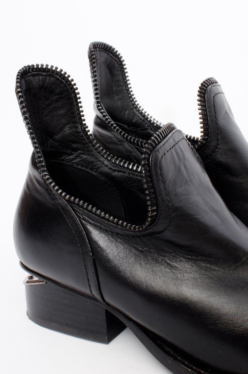 ZIP ANKLE BOOTS