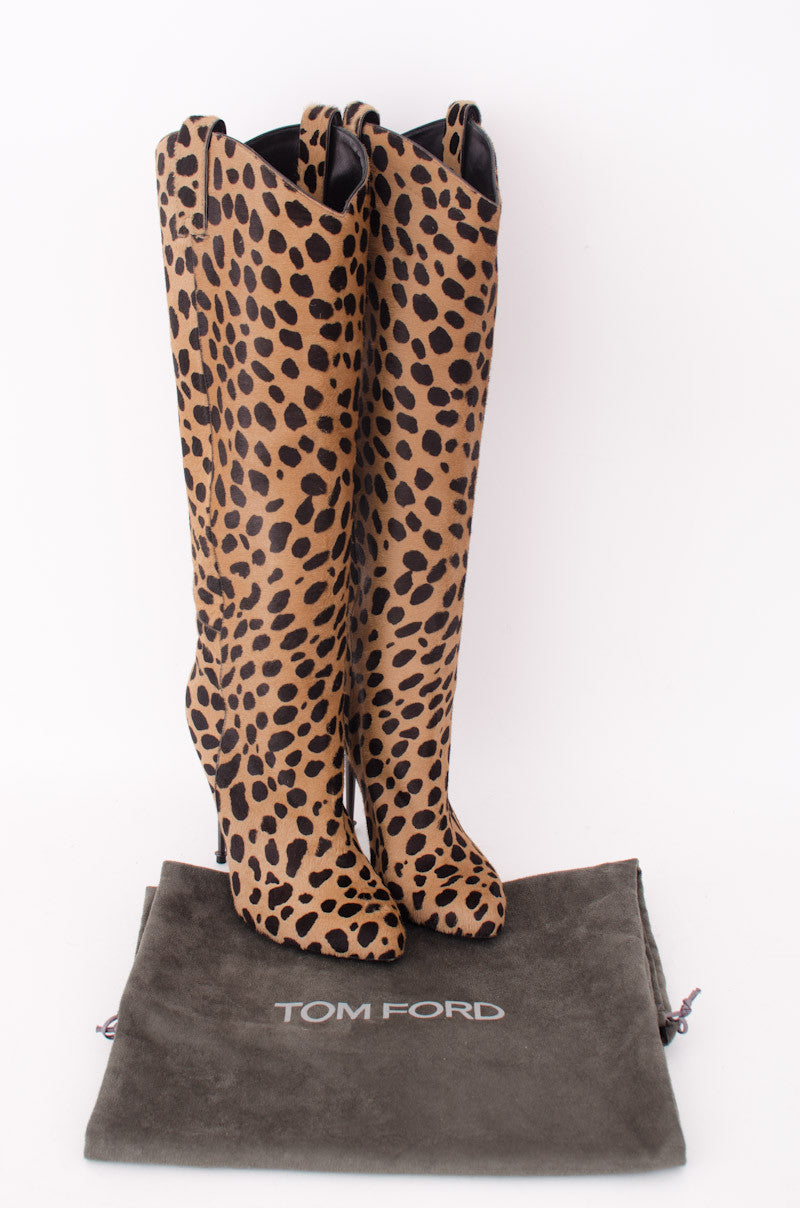 PONYHAIR LEOPARD PRINT BOOTS