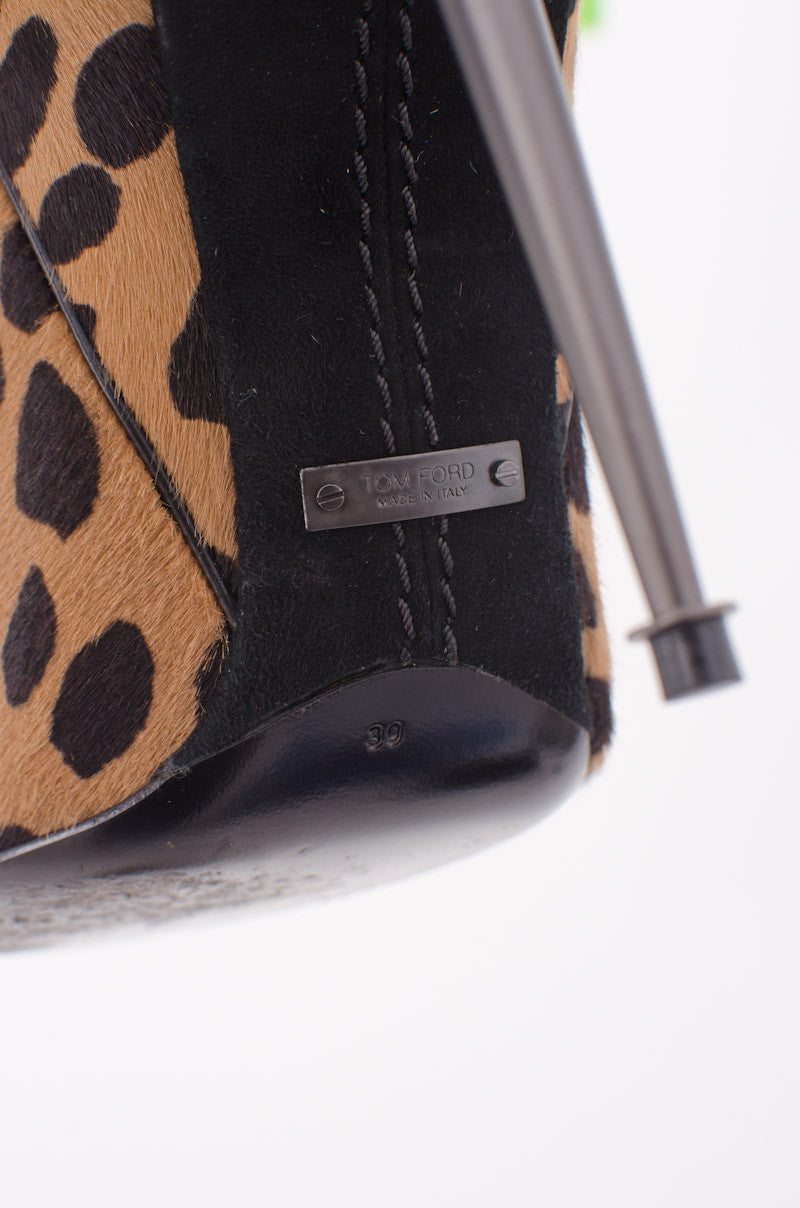 PONYHAIR LEOPARD PRINT BOOTS