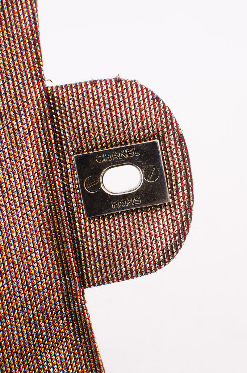 METALLIC DOUBLE CLASSIC FLAP PURSE