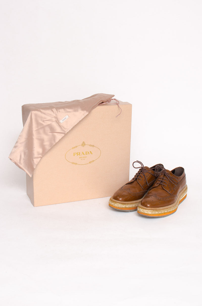 SPAZZOLATO TABACCO OXFORDS