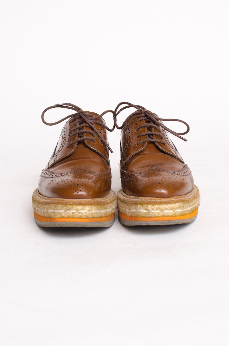 SPAZZOLATO TABACCO OXFORDS