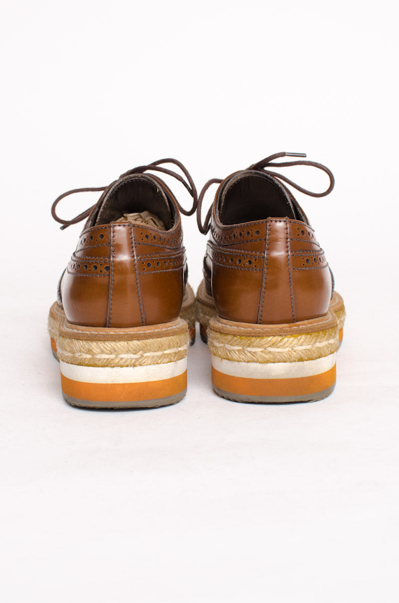 SPAZZOLATO TABACCO OXFORDS