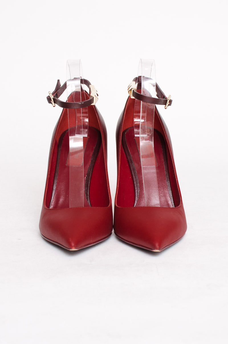 OMBRE RED ROCKSTUD HEELS