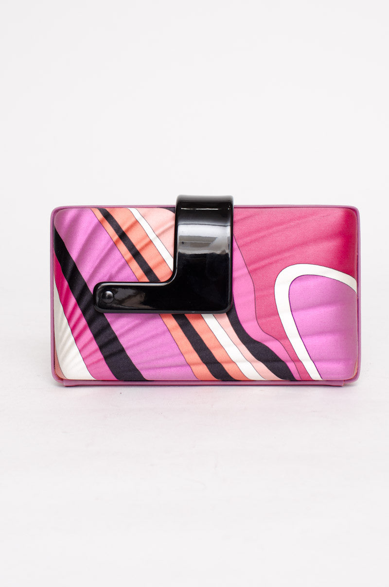 SILK PRINTED CLUTCH
