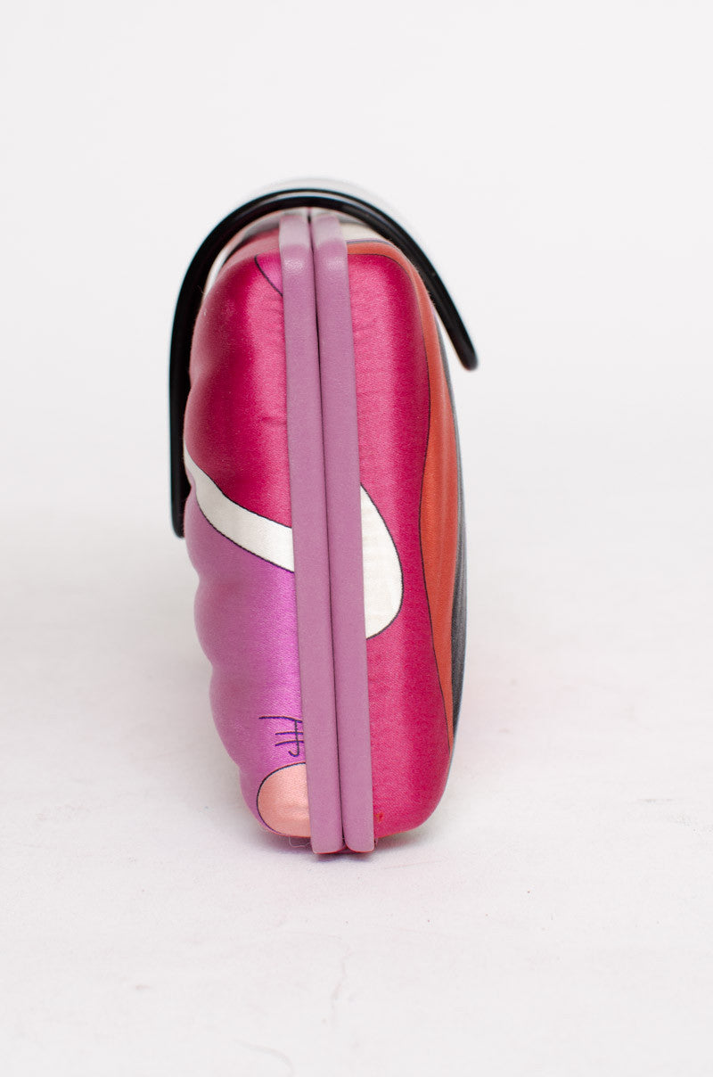 SILK PRINTED CLUTCH