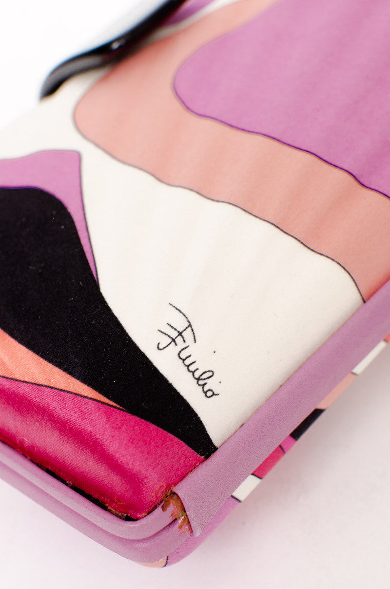 SILK PRINTED CLUTCH