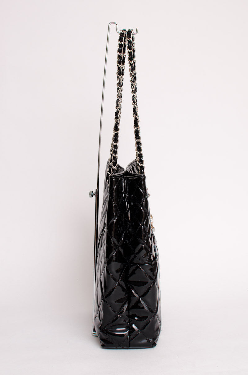 PATENT LEATHER TOTE