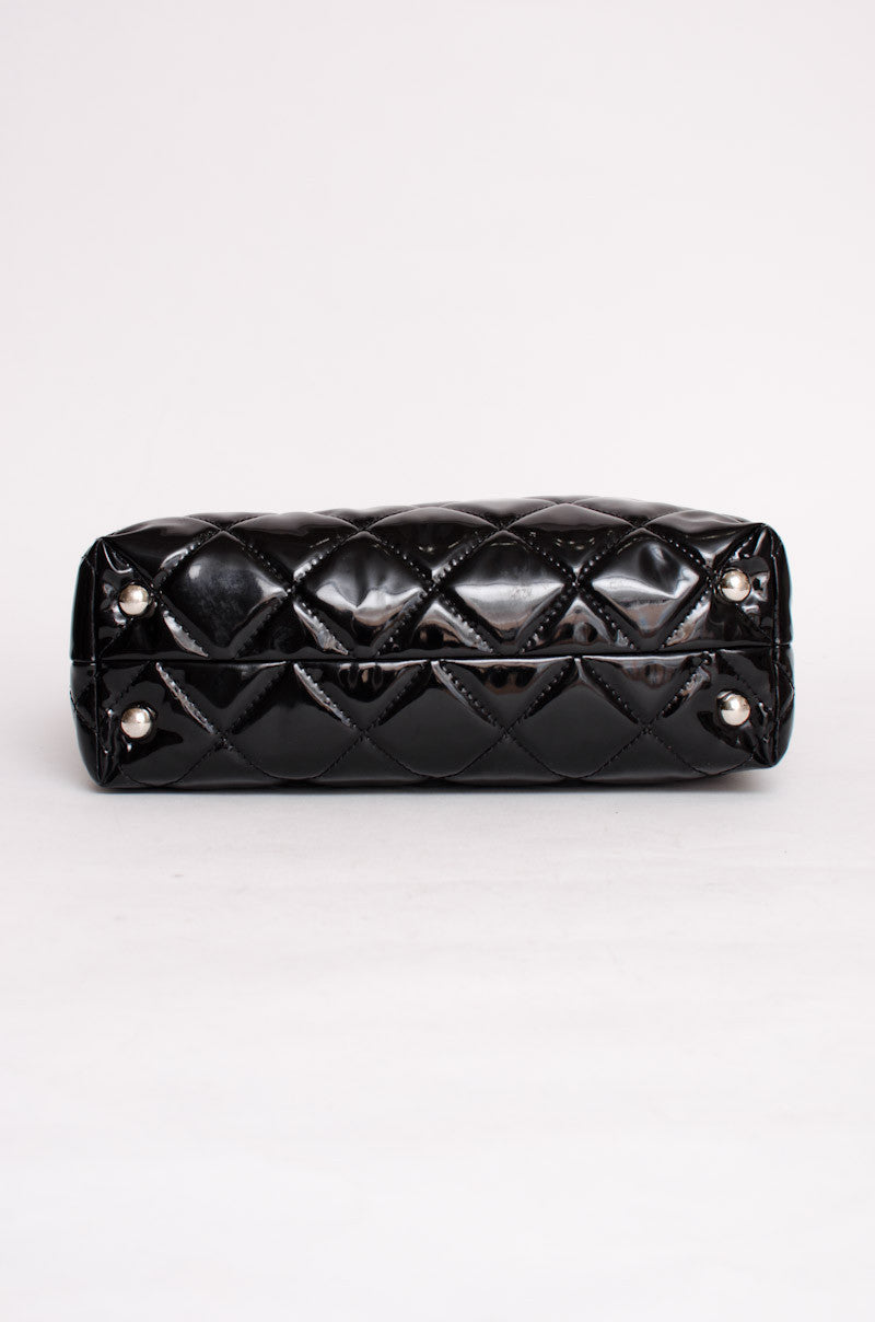 PATENT LEATHER TOTE
