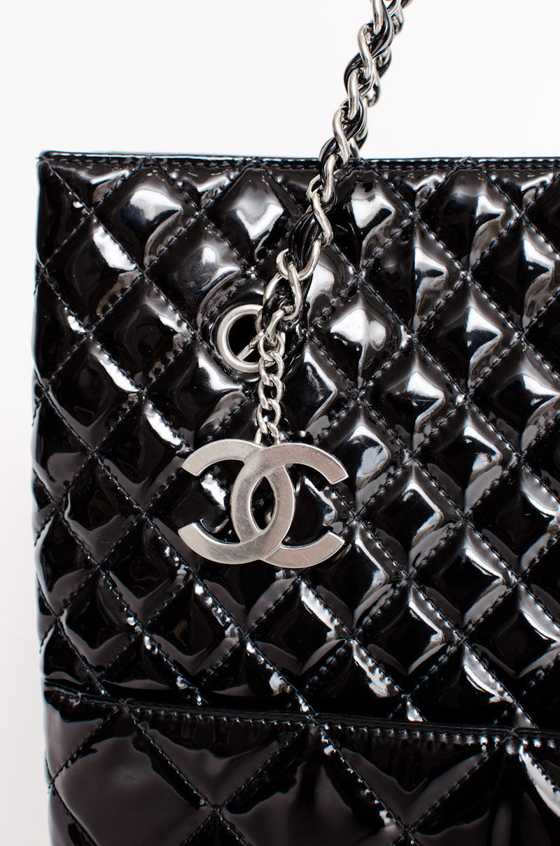 PATENT LEATHER TOTE