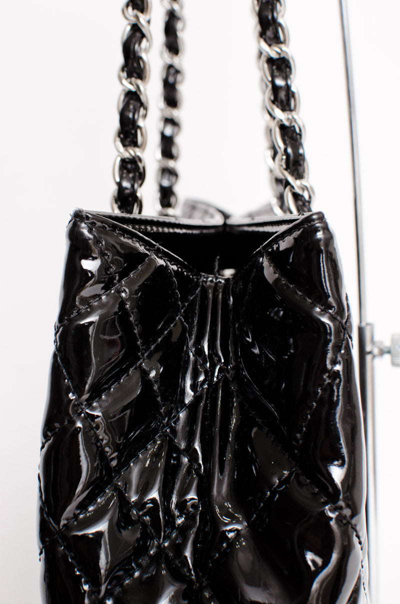 PATENT LEATHER TOTE