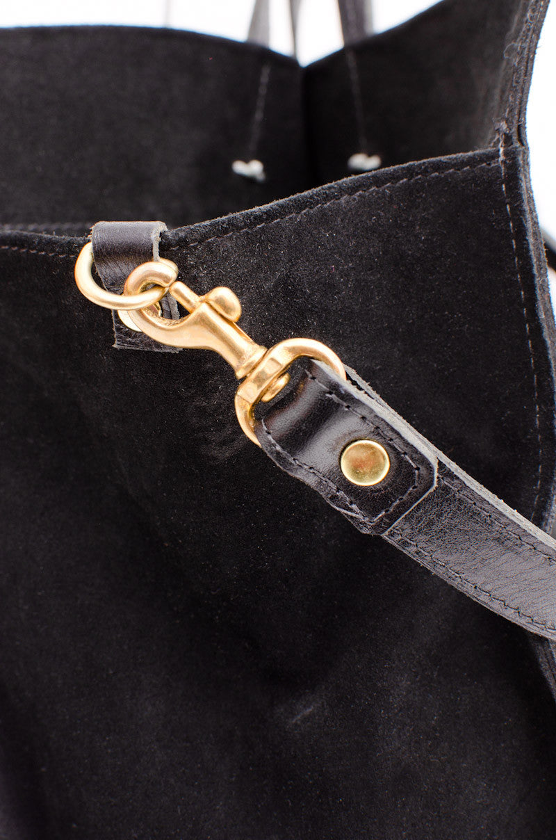 SIMPLE NUBUCK SUEDE TOTE