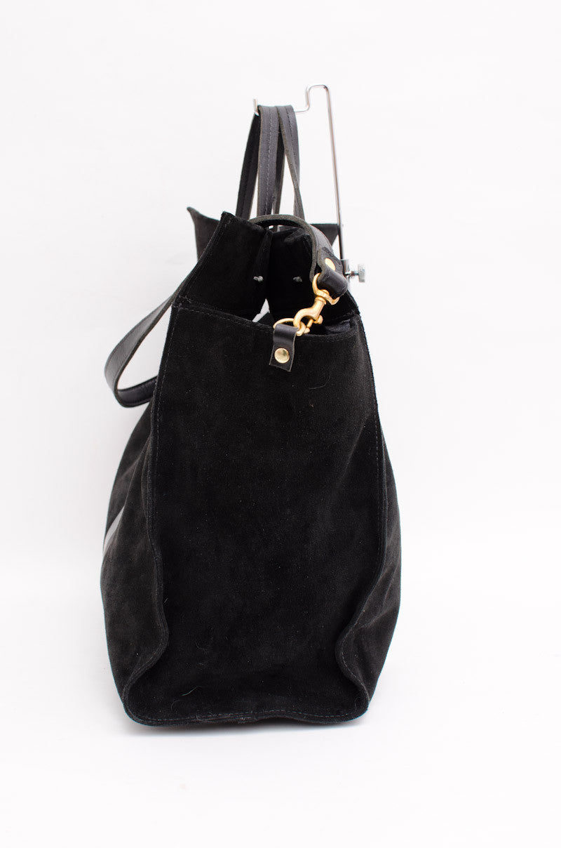 SIMPLE NUBUCK SUEDE TOTE