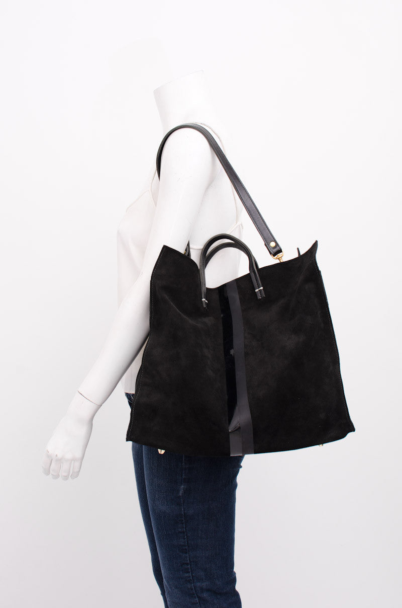 SIMPLE NUBUCK SUEDE TOTE