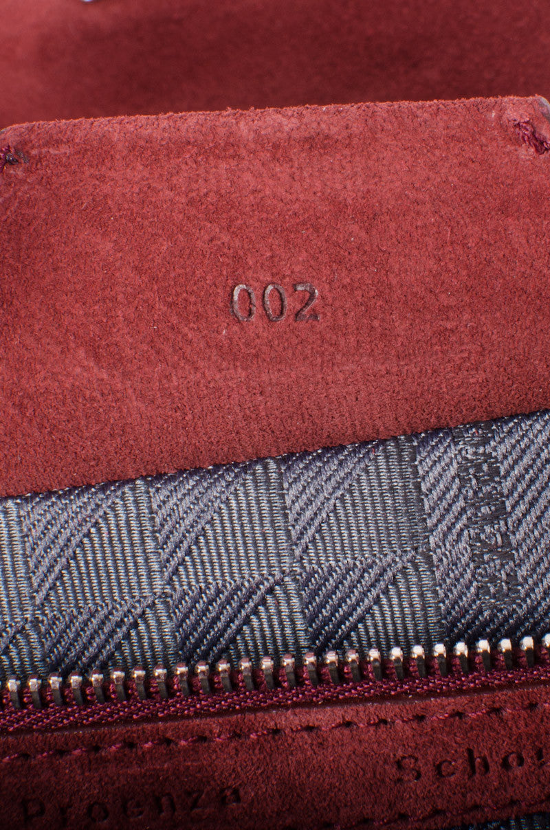 PS1 RED SUEDE FRINGE PURSE