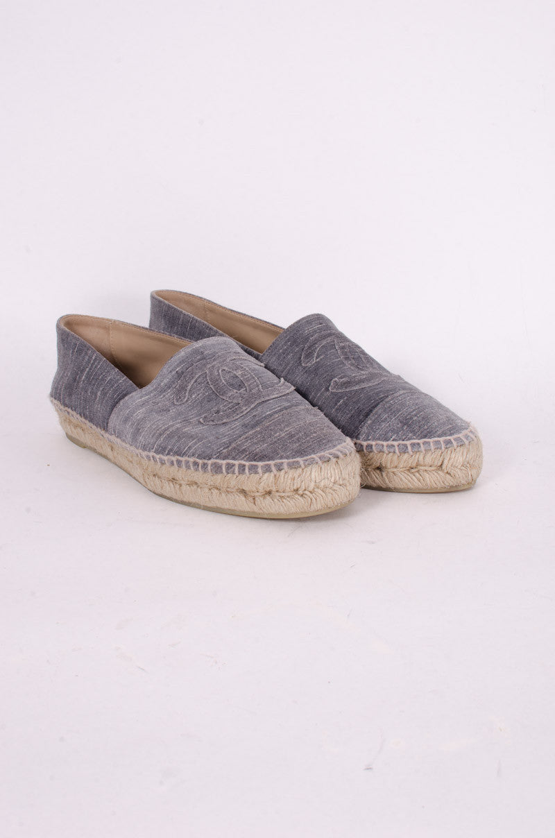 STRIATED SUEDE ESPADRILLES