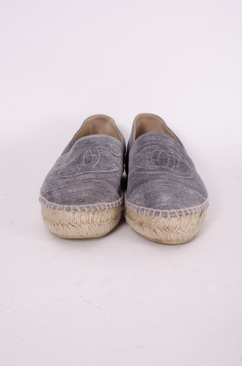 STRIATED SUEDE ESPADRILLES