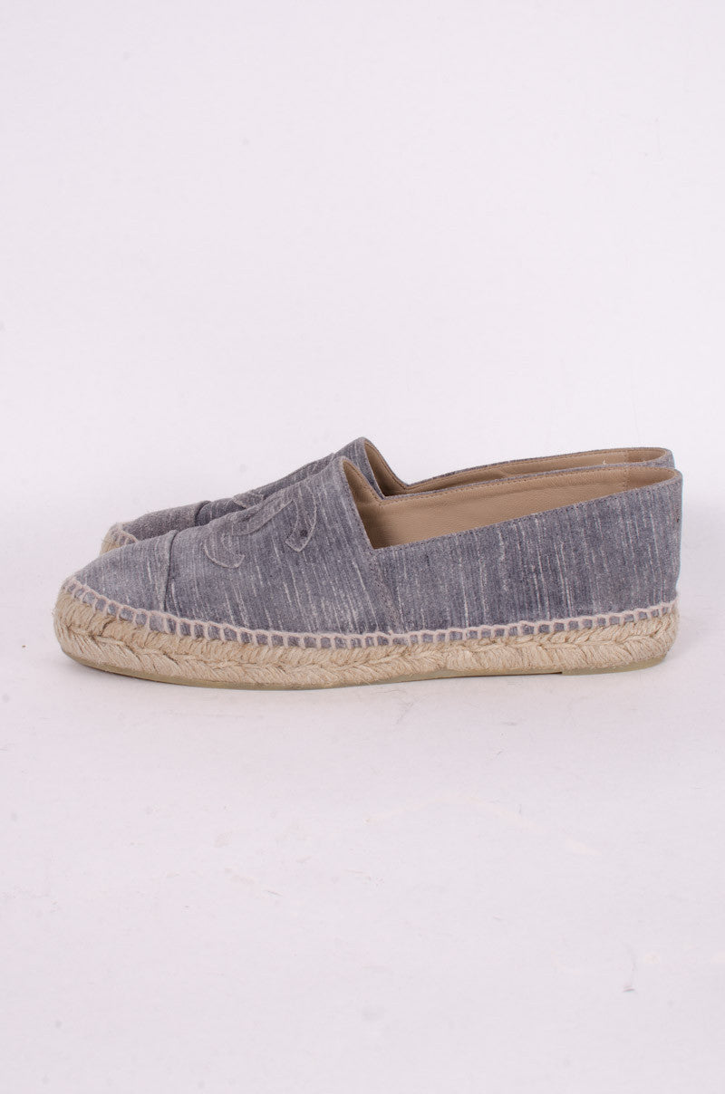 STRIATED SUEDE ESPADRILLES