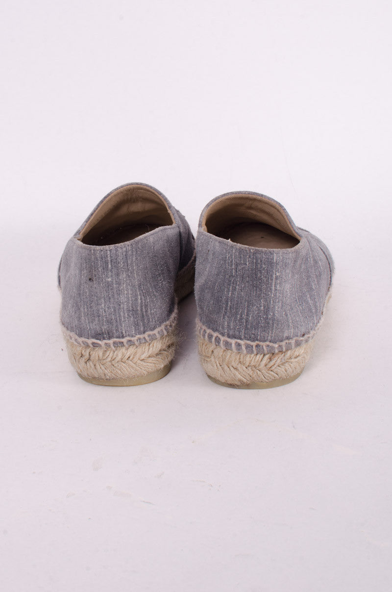 STRIATED SUEDE ESPADRILLES