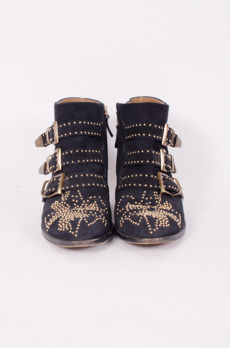 NAVY SUSANNA BOOTIES