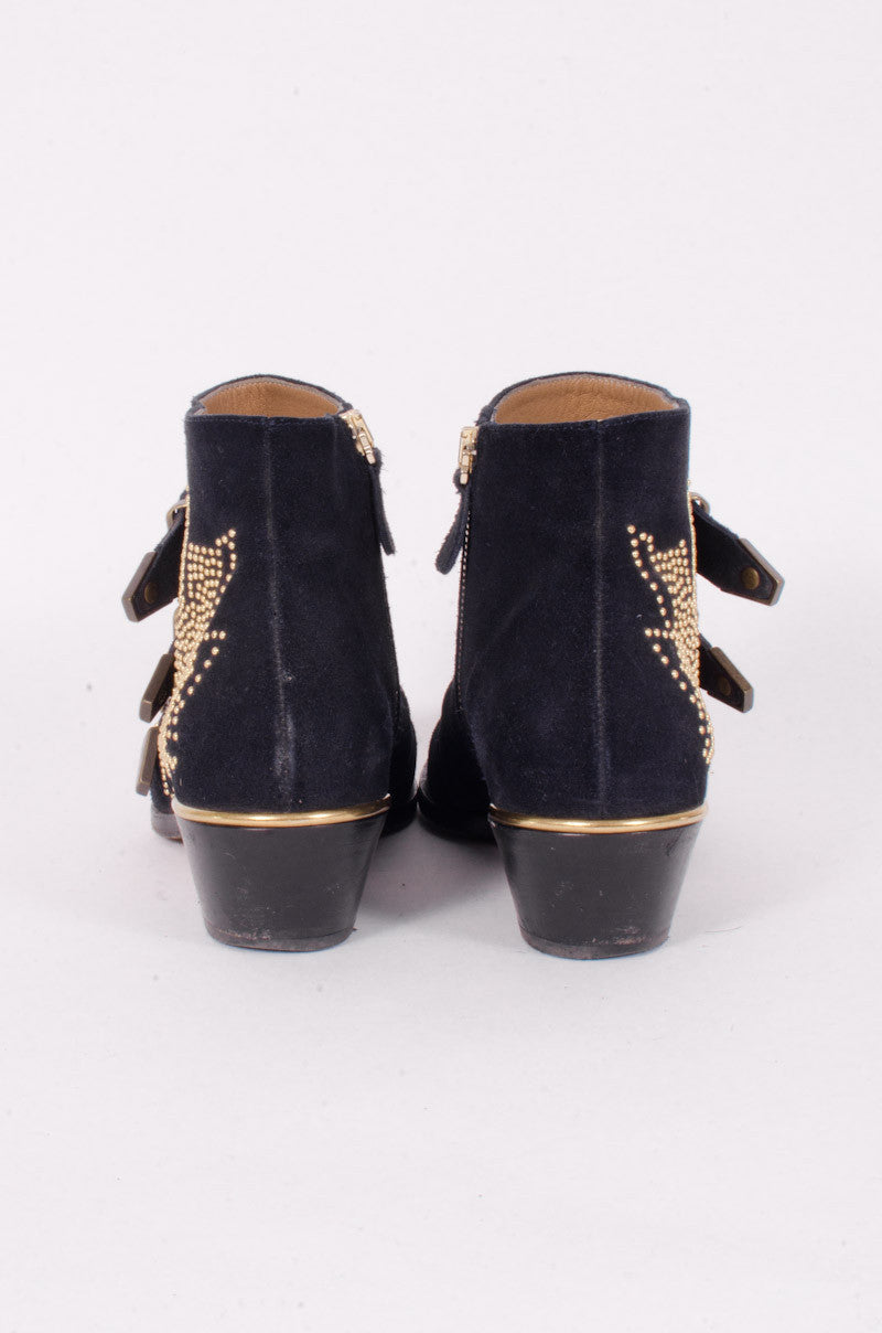 NAVY SUSANNA BOOTIES