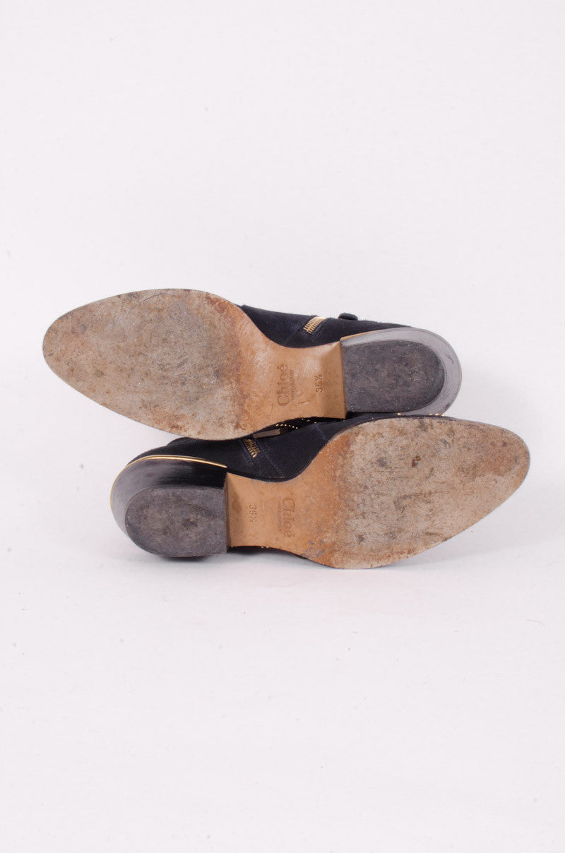 NAVY SUSANNA BOOTIES