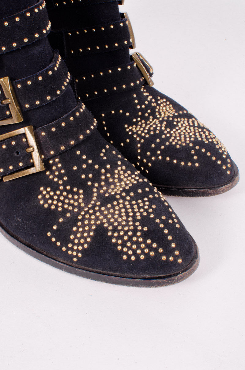 NAVY SUSANNA BOOTIES