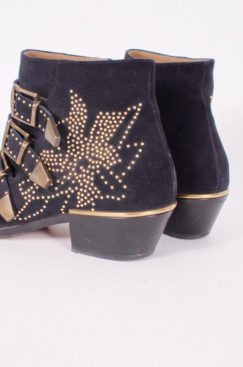 NAVY SUSANNA BOOTIES