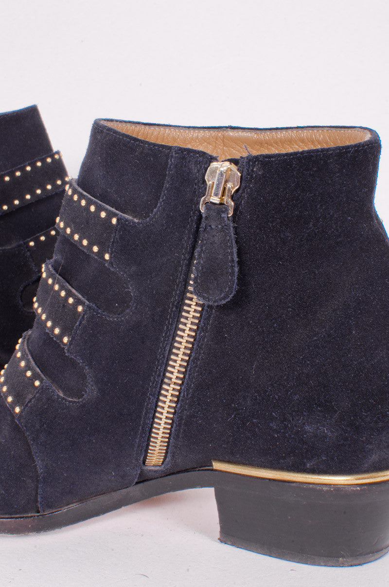 NAVY SUSANNA BOOTIES