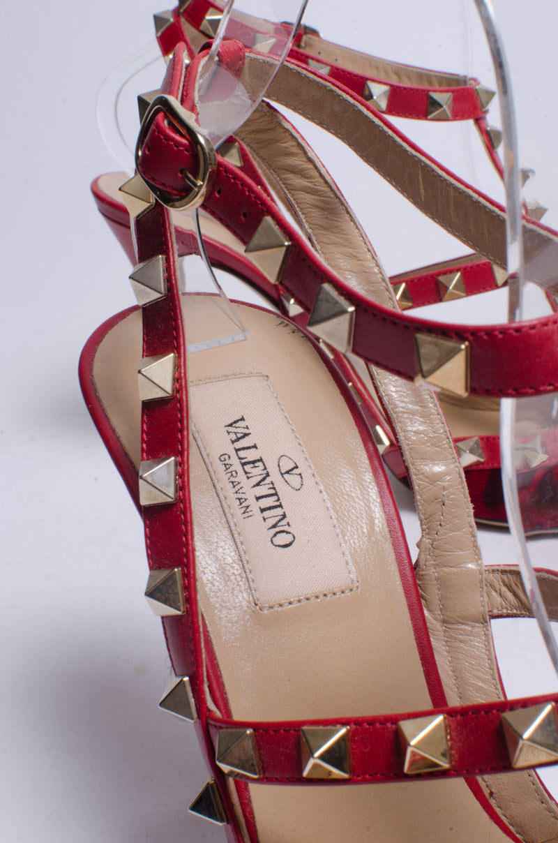 PONYHAIR ROCKSTUD HEELS