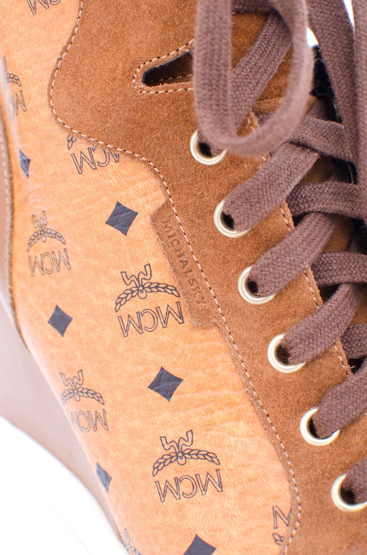 MCM BY MICHALSKY MONOGRAM HIGH TOPS
