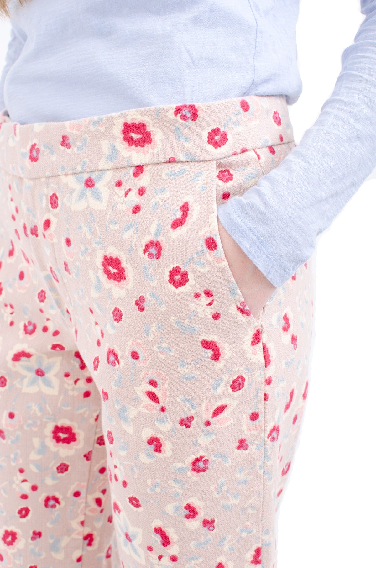 FLORAL PRINT TROUSERS