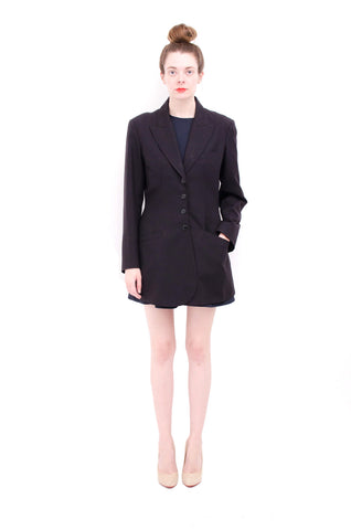 WOOL CUT OUT PEACOAT