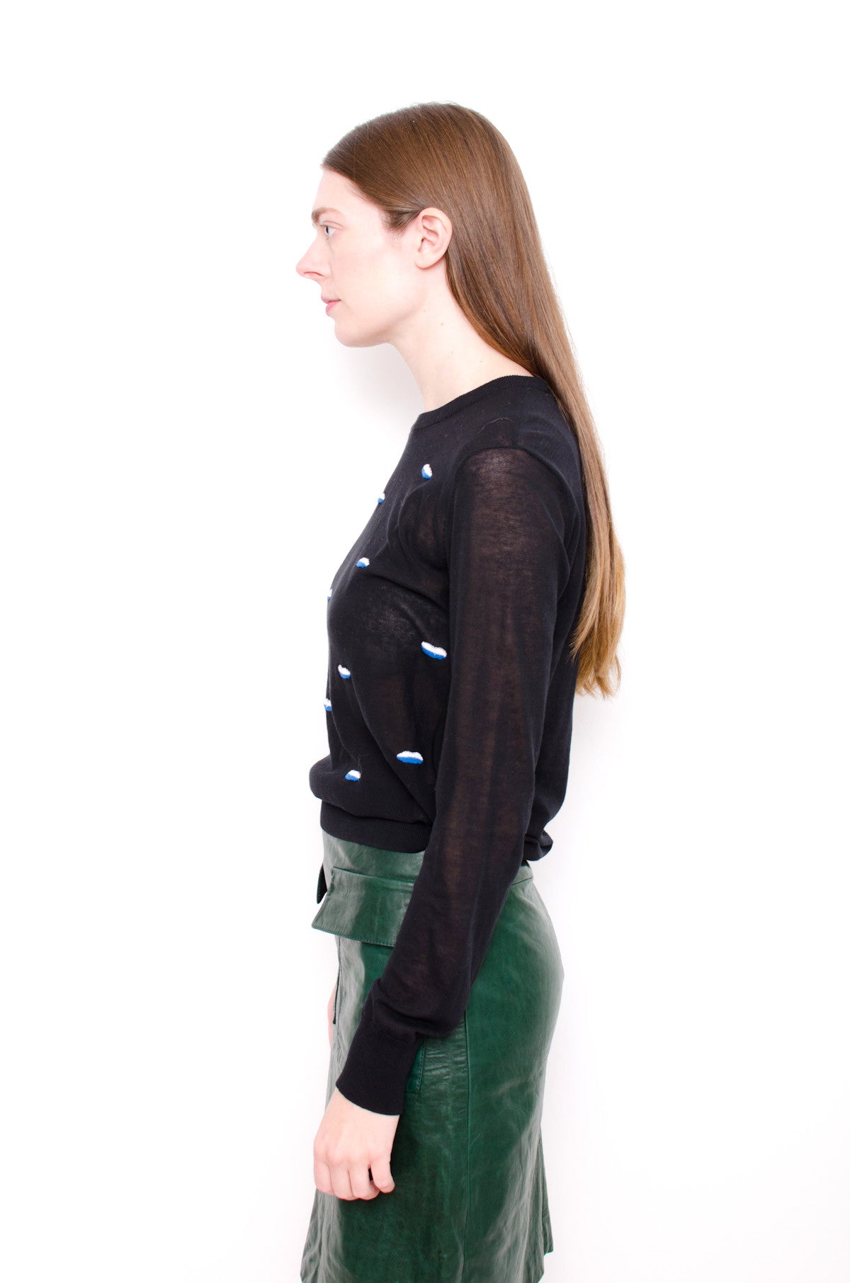 TALI COTTON SWEATER TOP