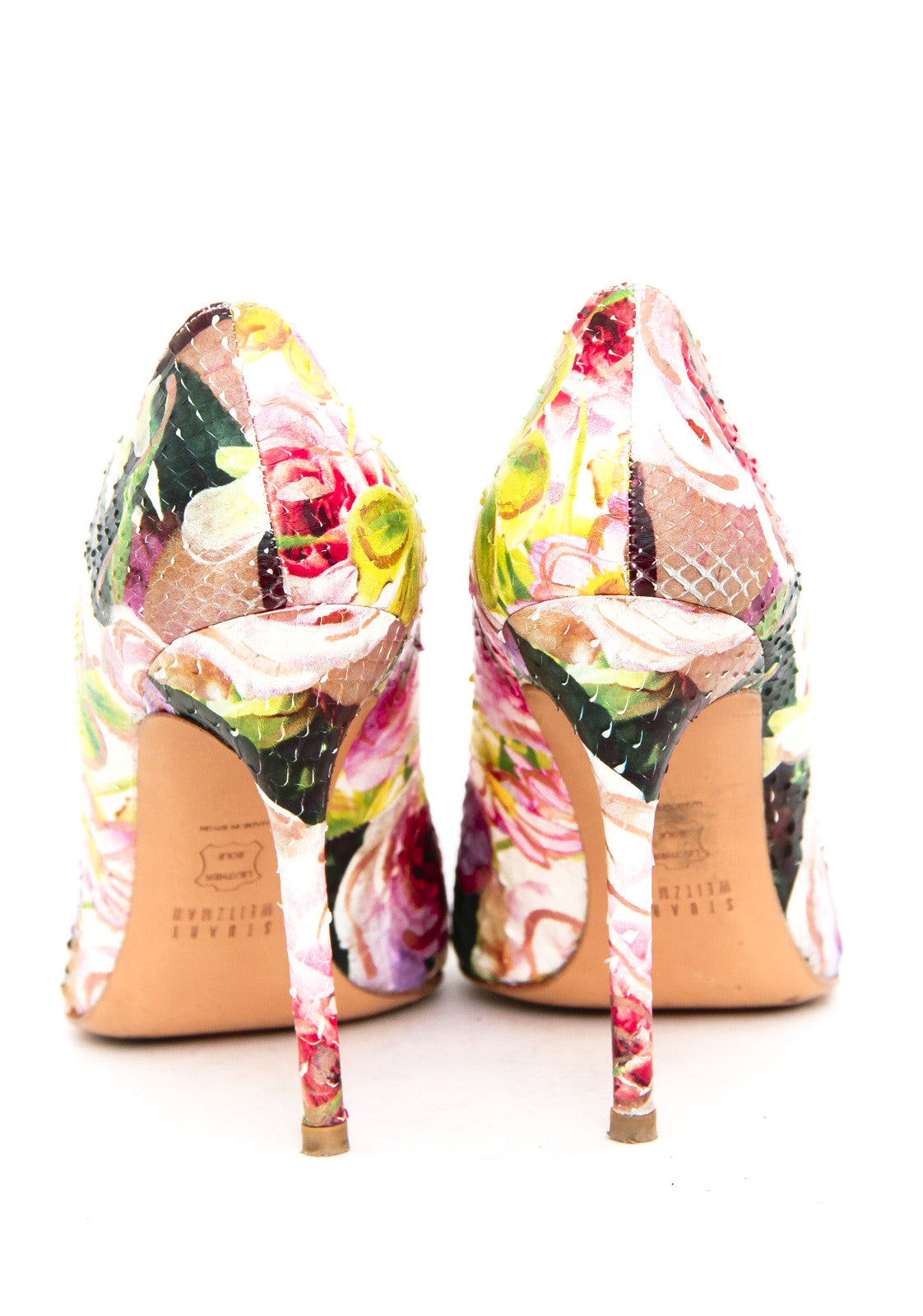 NOUVEAU FLORAL PRINT PUMPS