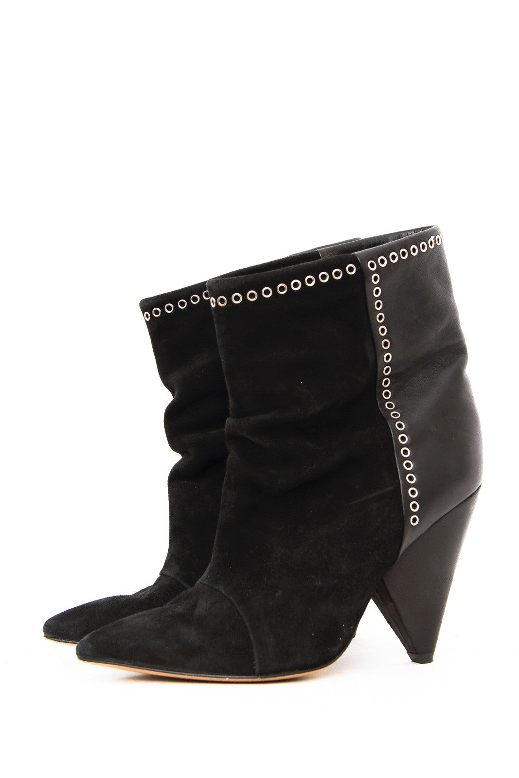 ISABEL MARANT BLACK ANKLE BOOTS