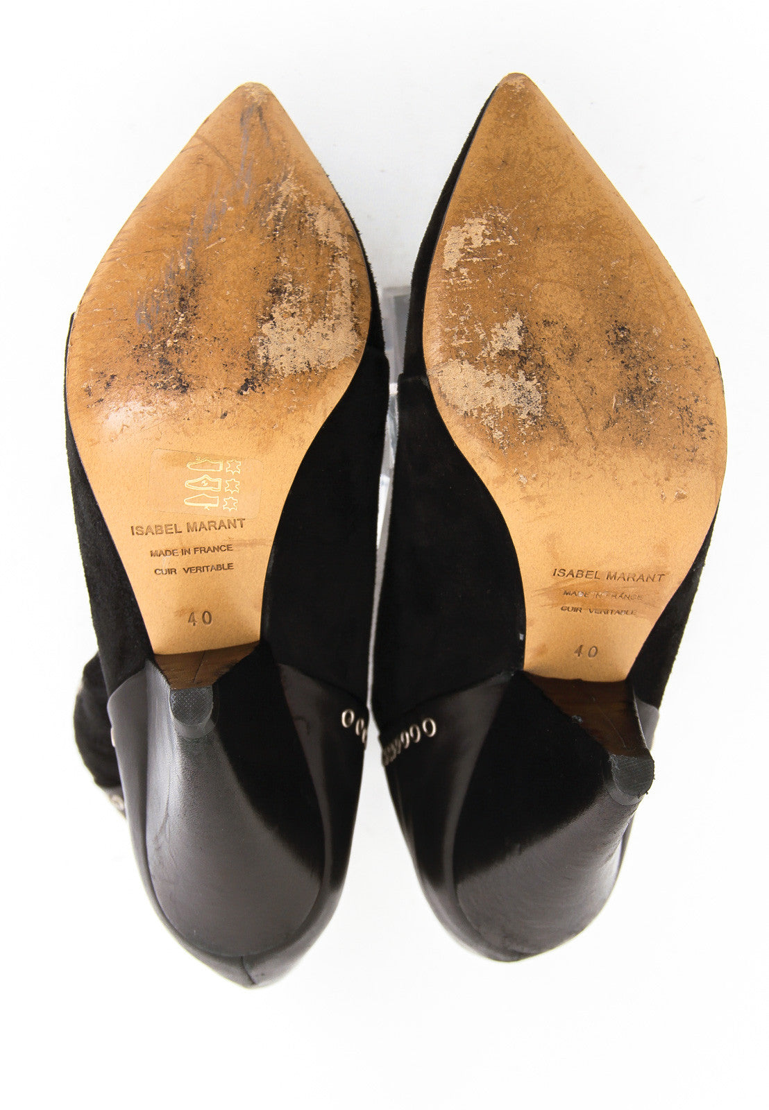 ISABEL MARANT BLACK ANKLE BOOTS