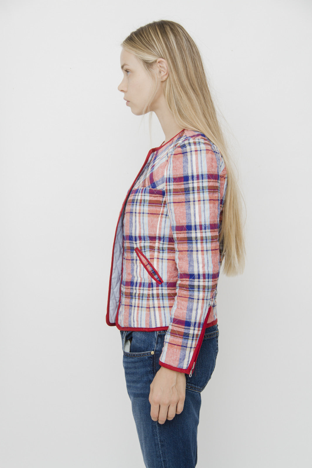 TEDDY PLAID JACKET