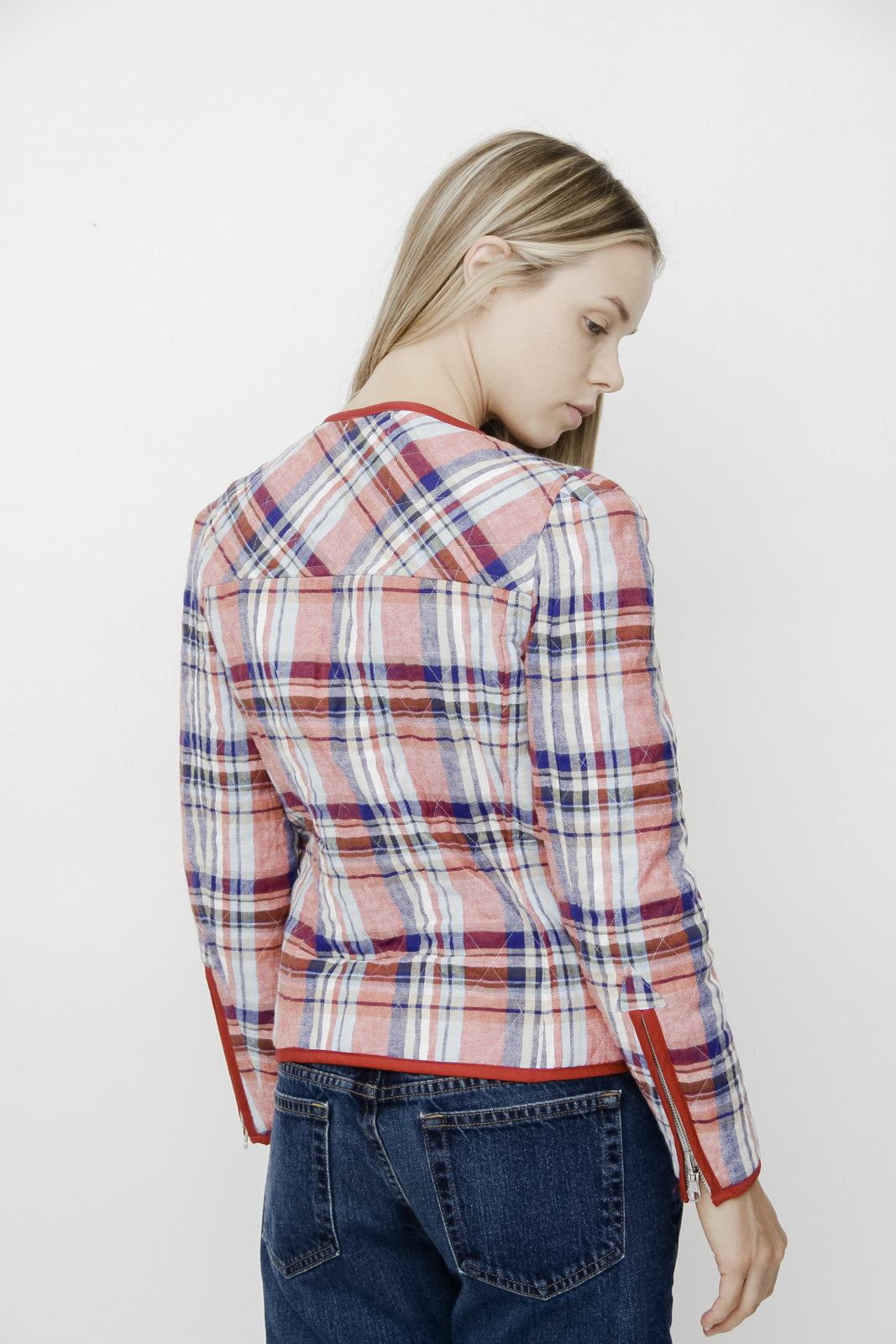 TEDDY PLAID JACKET