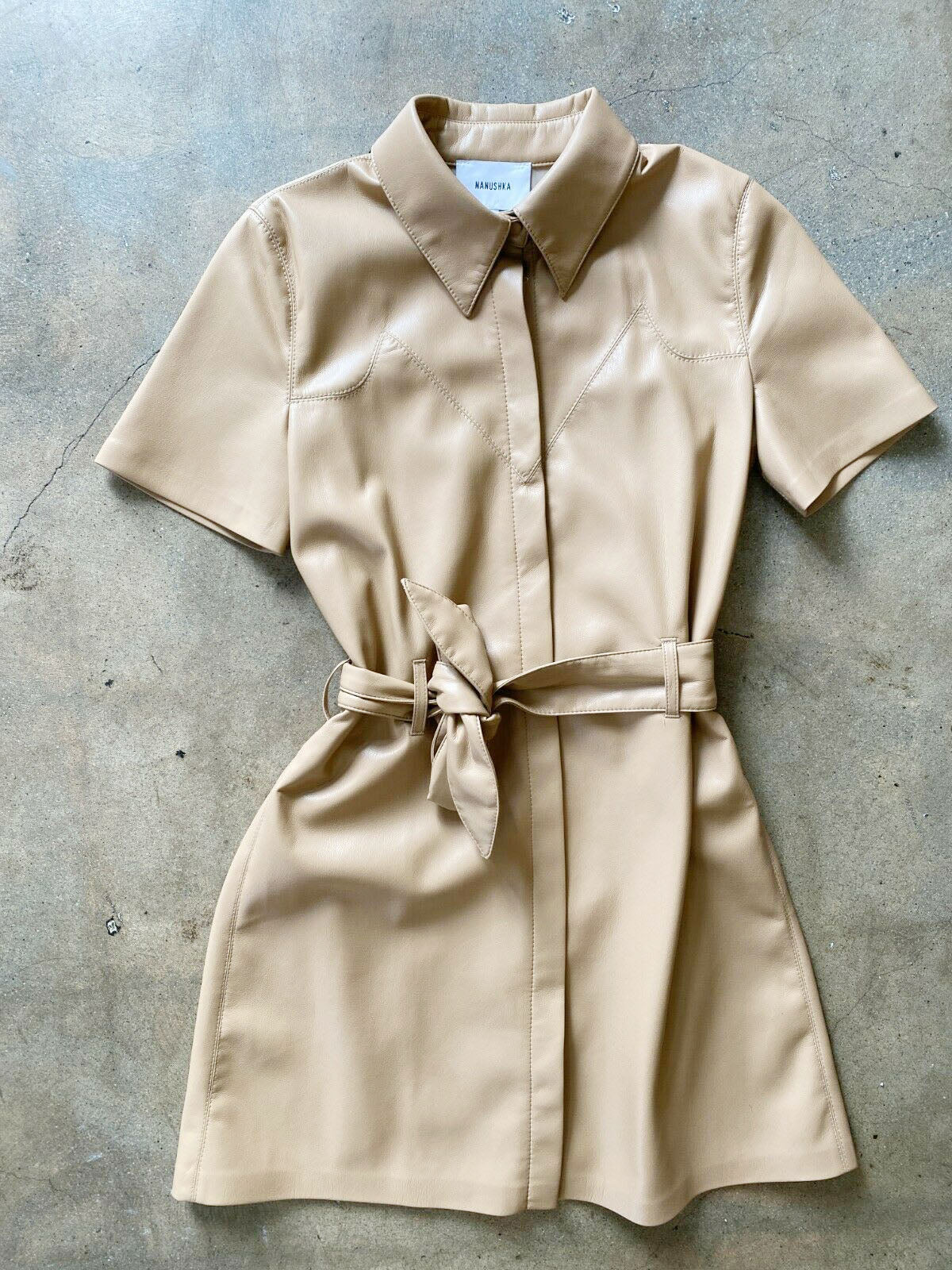 nanushka roberta vegan leather dress ROBERTA VEGAN LEATHER DRESS Gift of Garb