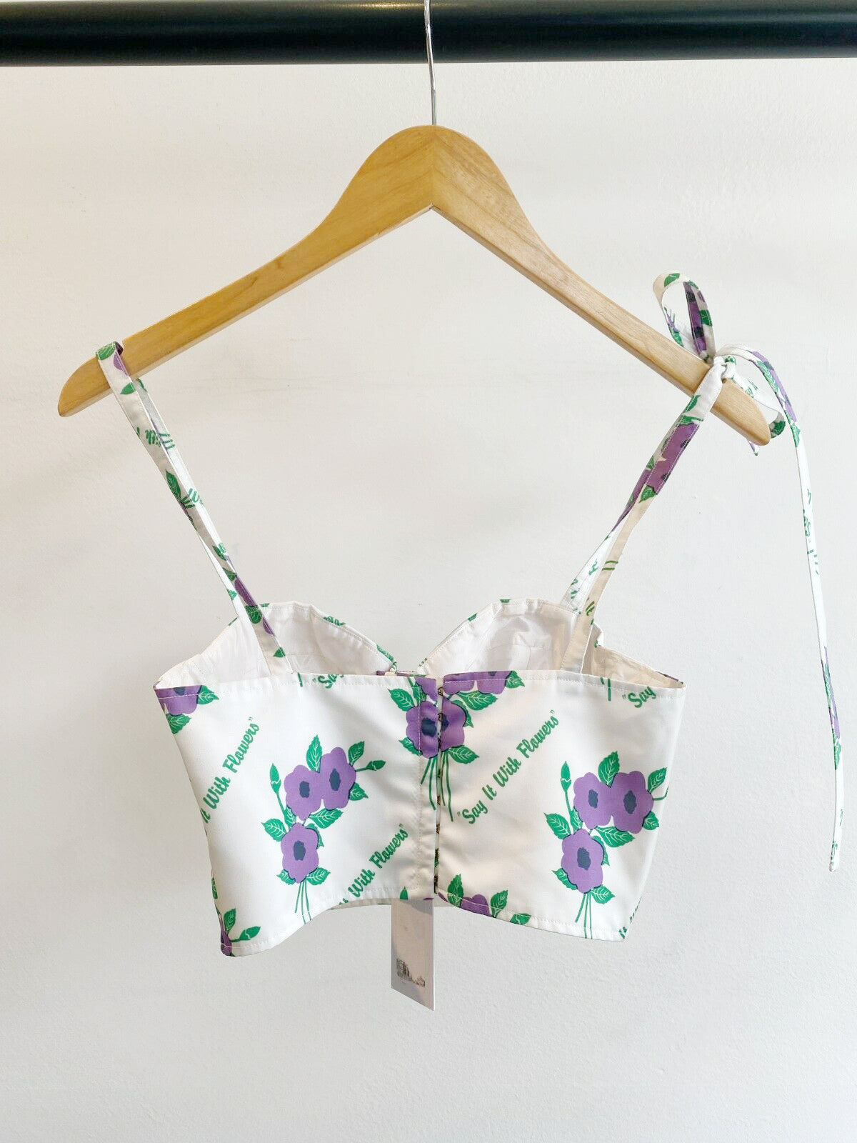 PINTUCKED BUSTIER W TAGS
