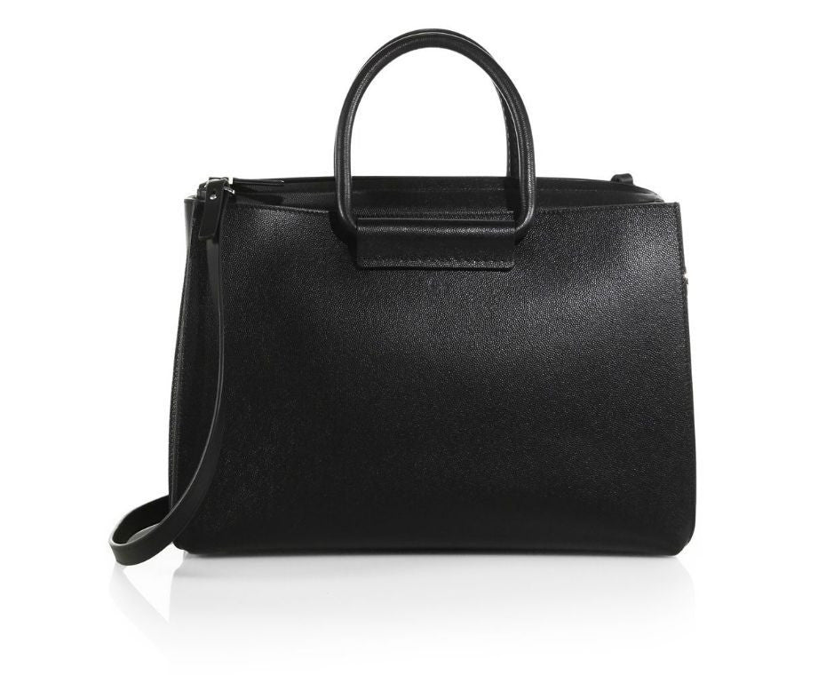 TOP 5 PEBBLED SATCHEL WITH TAGS